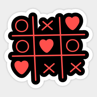 Cool Valentine's Day Criss Cross Heart Sticker